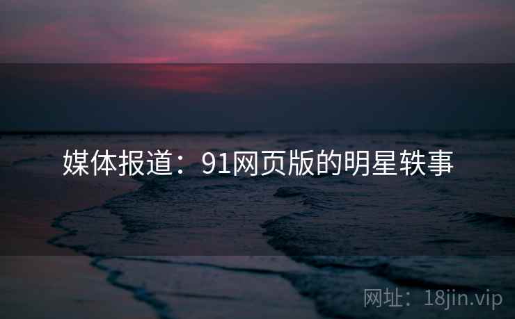媒体报道：91网页版的明星轶事
